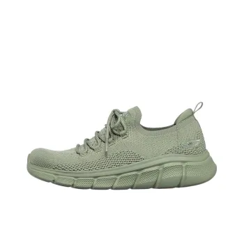 Skechers BOBS B FLEX Cushioning Anti-Slip And Wear-Resistant Low-Top Sports Casual Shoes Women's Green