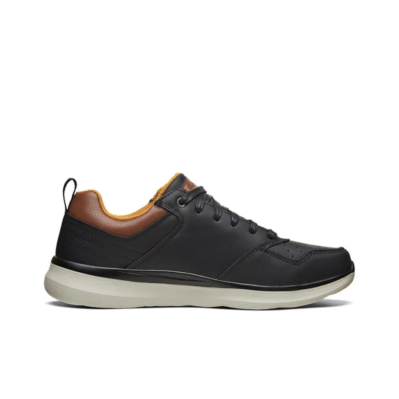 Skechers Delson 2.0 Casual Shoes Men Low Top Black/Brown-1