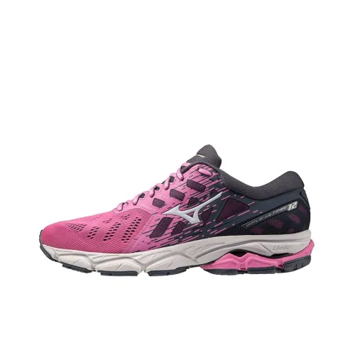 Mizuno Wave Ultima 12 Running Shoes Women's Low-Top Blue/Pink