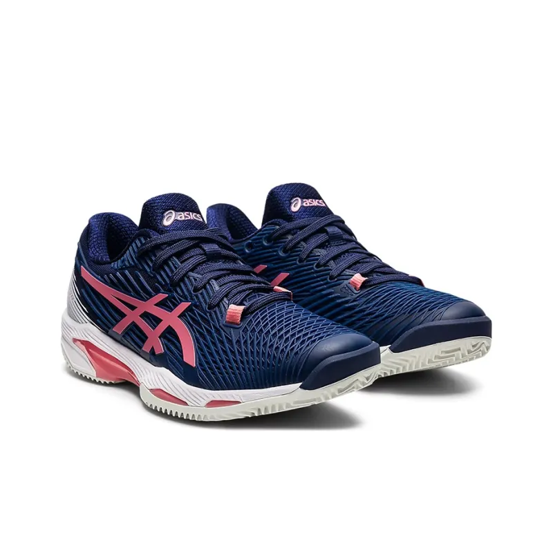 Asics Solution Speed FF 2 Wear-resistant And Lightweight Low-Top Running Shoes Women's Blue Pink-2