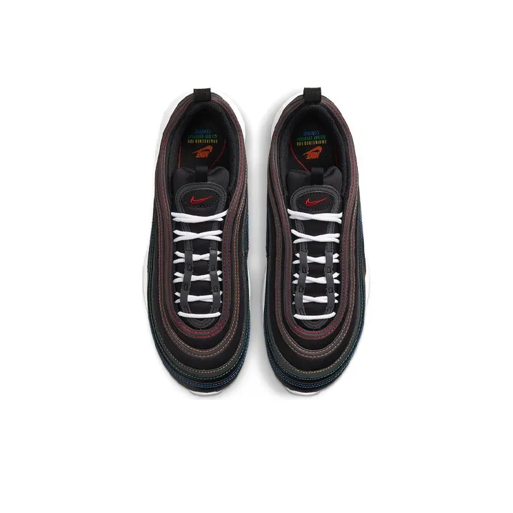 Nike Air Max 97 Black Rainbow Stitching (Men's)-3
