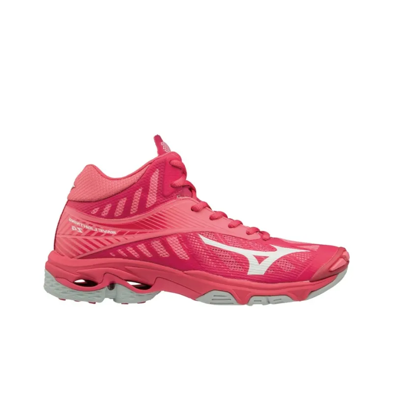 Mizuno Wave Lightning Z4 Durable Breathable Mid-Top Running Shoes Unisex Red White-1