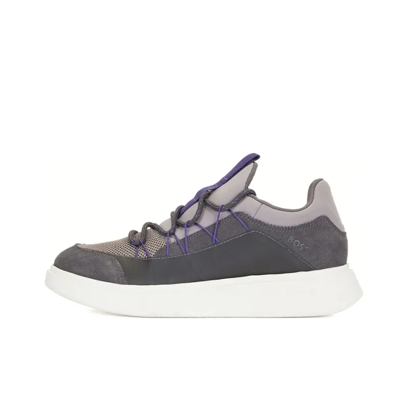 HUGO BOSS Shock Absorbers Low Top Sports Casual Shoes Men's Gray Purple-0