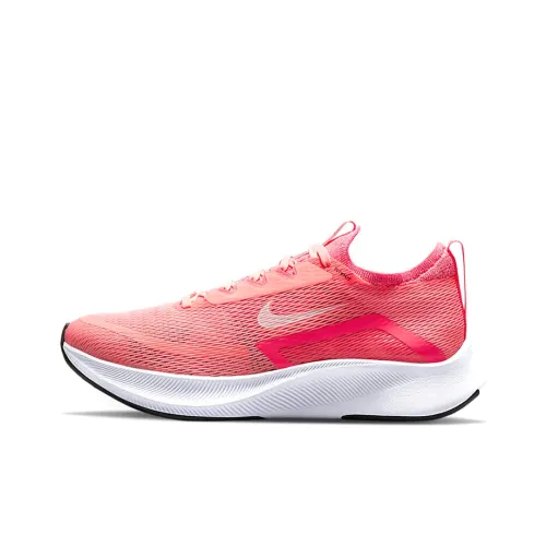 Nike Zoom Fly 4 Running Shoes Women's Low-Top Pink/White