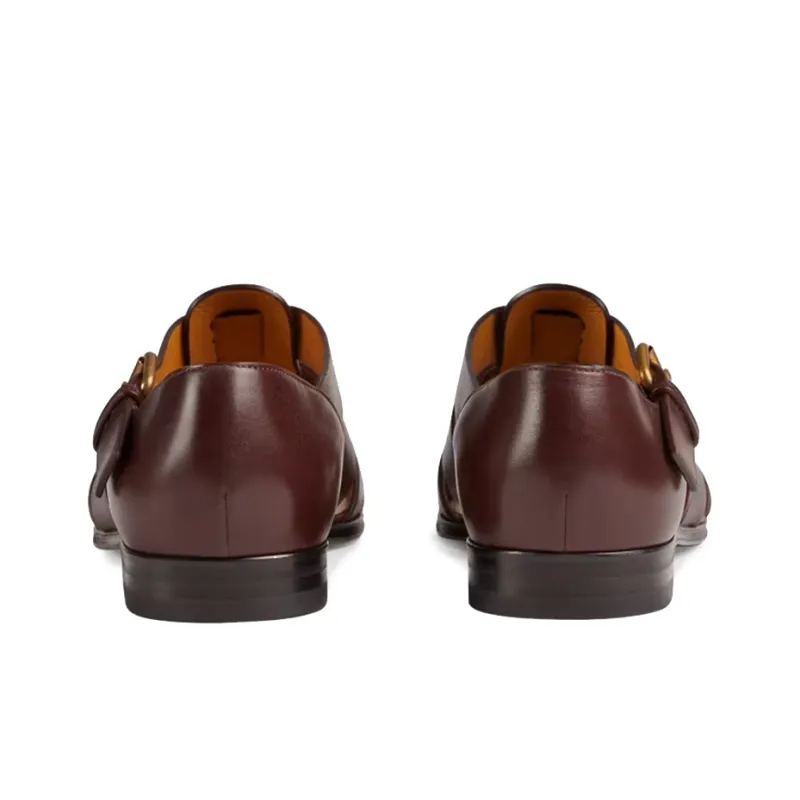 GUCCI Roman Sandals Men's Burgundy-4