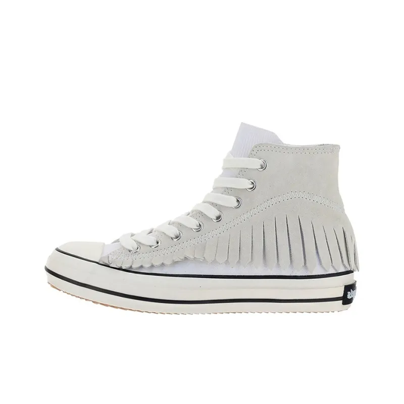 PALM ANGELS Skateboard Shoes Women's High-Top White-0