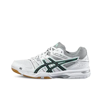 Asics Gel-Rocket 7 Cushioned Wear-Resistant Slip-Resistant Low-Top Running Shoes Women's White Black