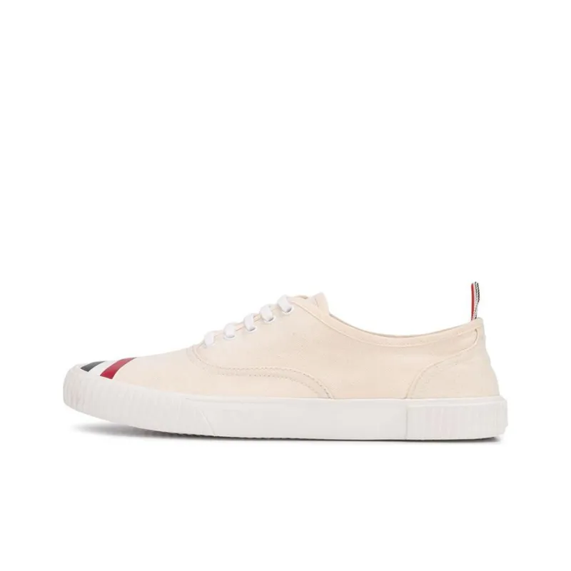 THOM BROWNE Heritage RWB-stripe Canvas Sneakers-0