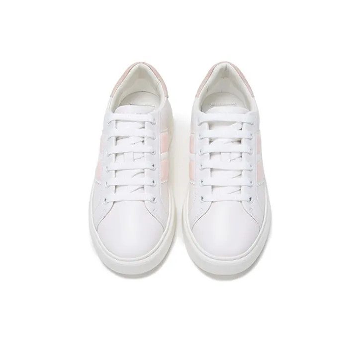 BALLY Low Top Skateboard Shoes Women's White-3