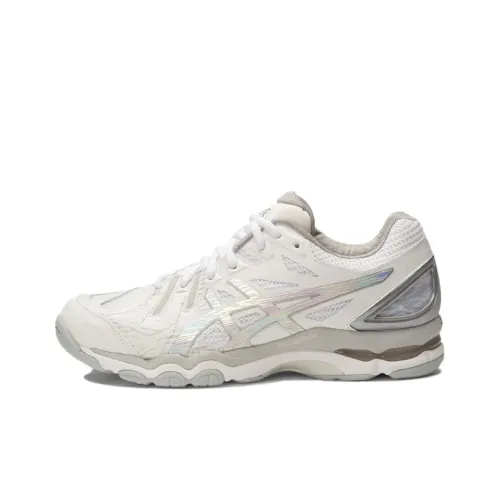 Asics Gel-Netburner Super 6 Running Shoes Women's Low-Top Pearl White