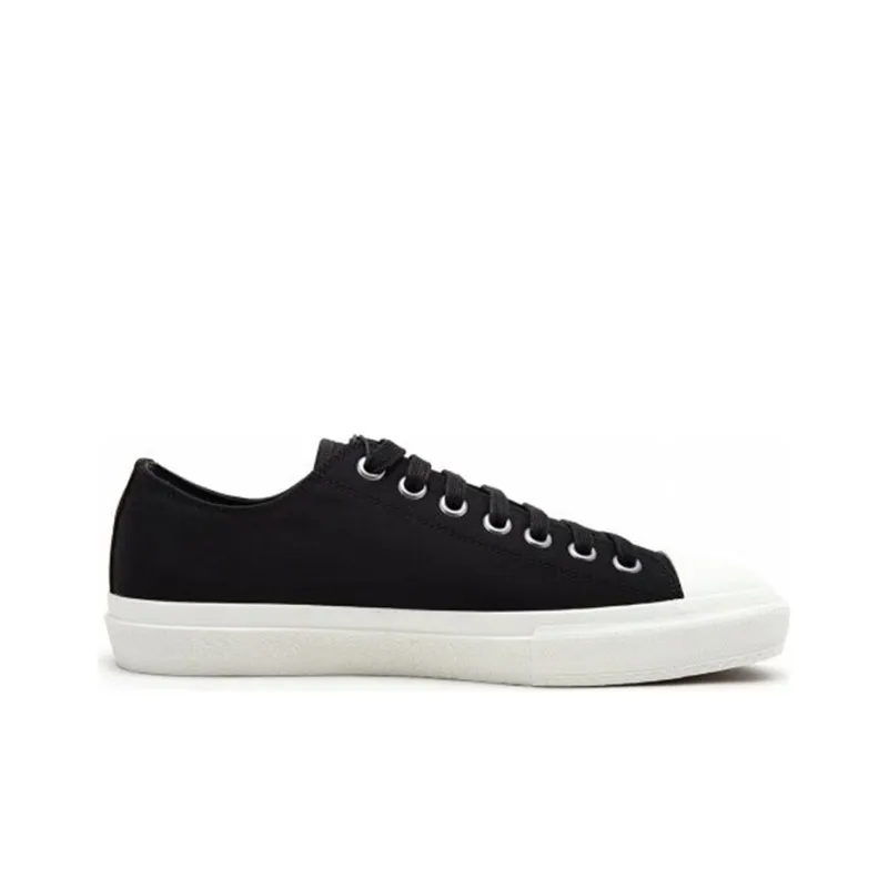 Burberry Logo Print Two Toned Sneakers 'Black Cotton White Sole'-1