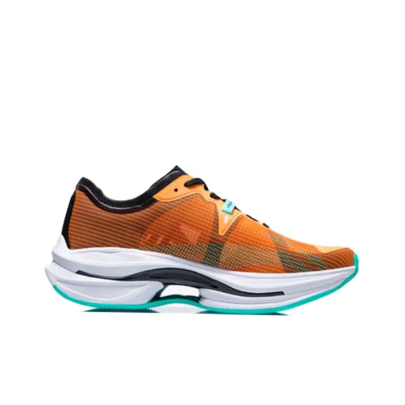 LINING WuShi 5S 1.0 Running Shoes Men Low Top Neon Apricot Orange/Black-1