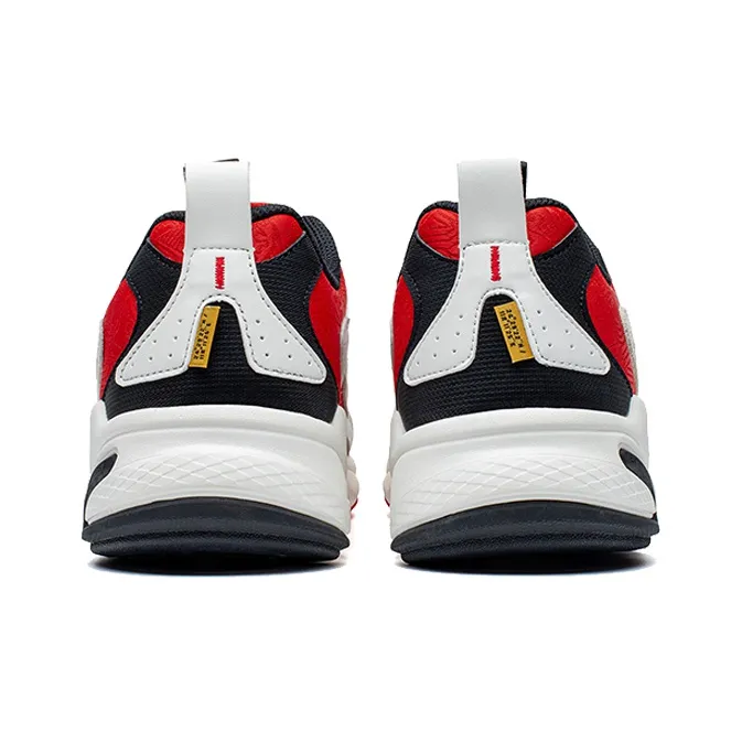 XTEP Born To Be Bold Series Slip Resistant Cushioning Low Top Casual Shoes Men's White Red Gray-2