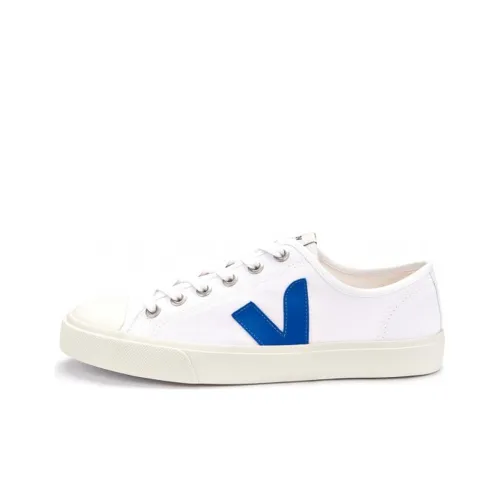 VEJA Canvas Shoes Unisex Low-Top White/Blue