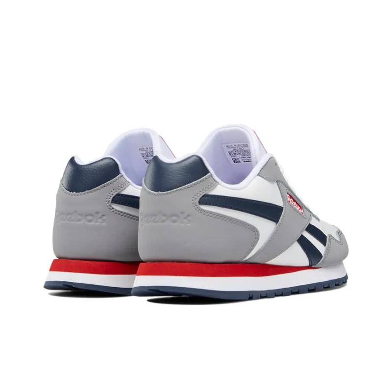 Reebok Classic Harman Run Anti-Slip And Wear-Resistant Breathable Low-Top Running Shoes Men's Gray White-3