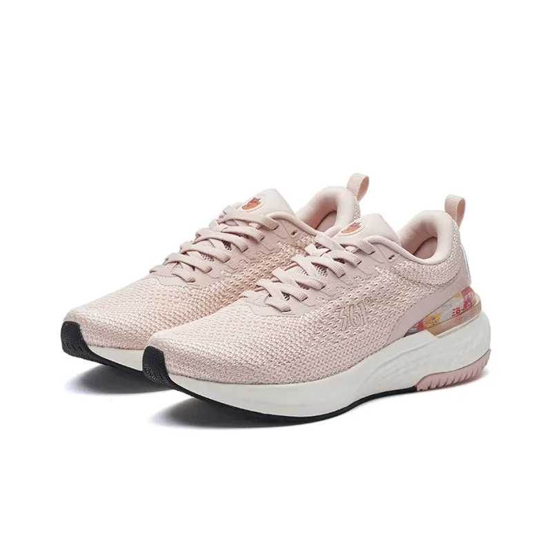 361° Fei Ren Running Shoes Women's Low Top Fresh Pink-2