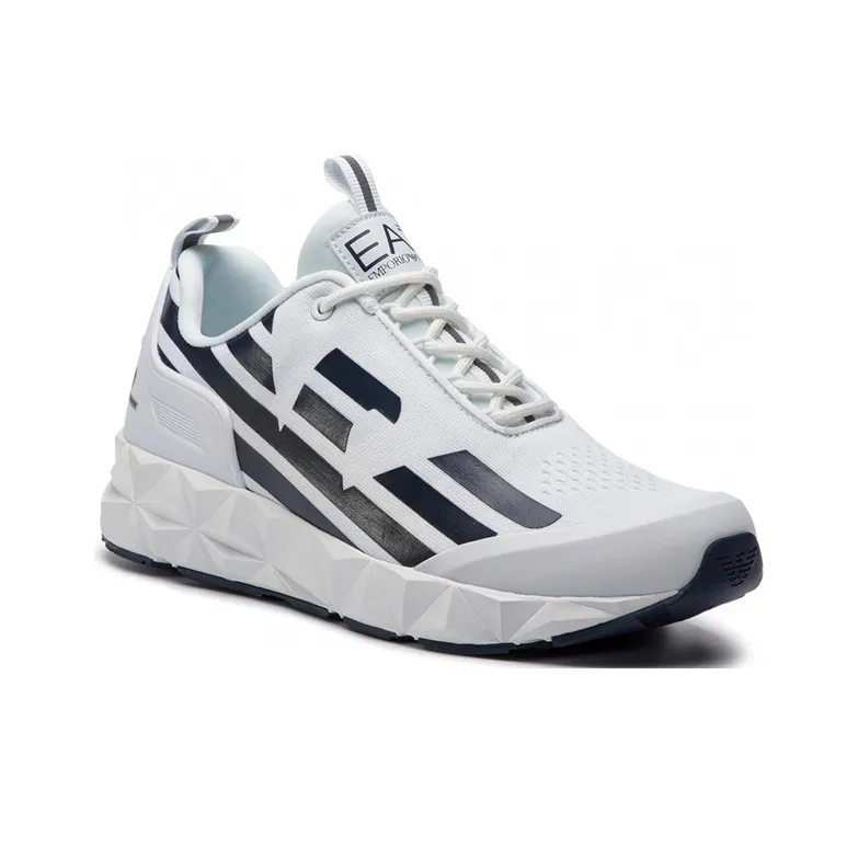 EMPORIO ARMANI Anti Slip Wear Resistant Low Top Casual Shoes Unisex White-2