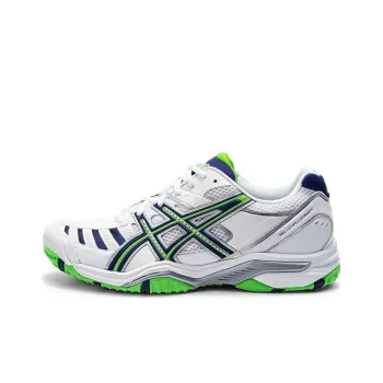 Asics Gel-Challenger 9 Wear-Resistant Low-Top Tennis Shoes Men's White Green