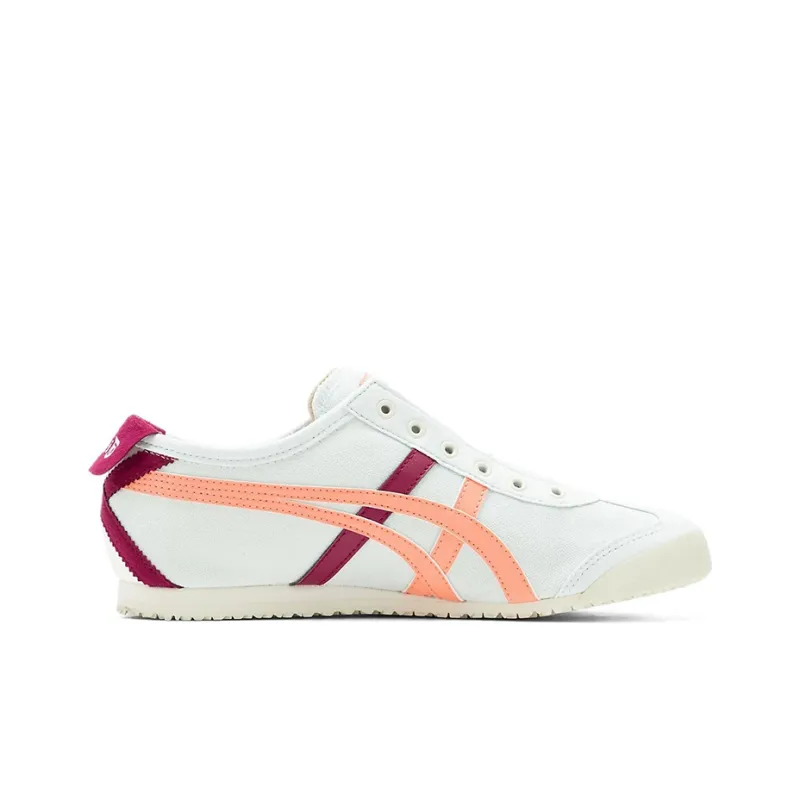 Onitsuka Tiger Mexico 66 Slip On 'White Burgundy Orange' Women's-1