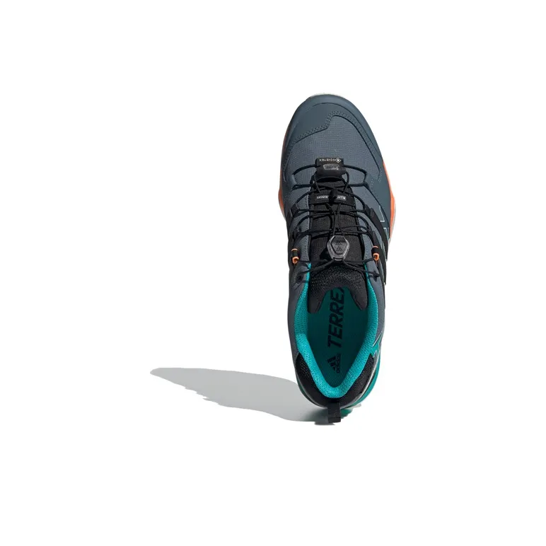 Adidas Terrex Swift Slip-Resistant Low-Top Trekking Shoes Men's Green Black Orange-4