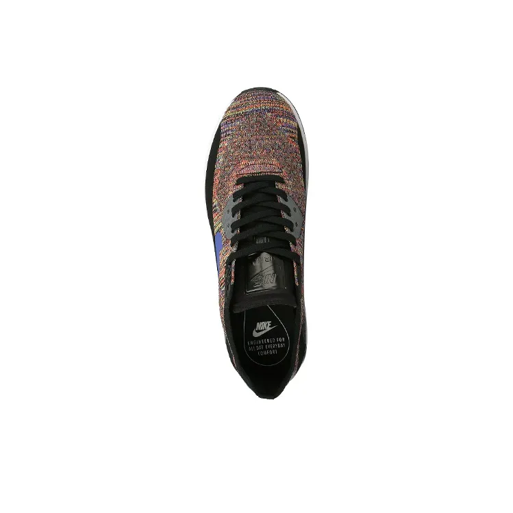 Nike Air Max 90 Ultra 2.0 Flyknit Black Medium Blue Cool Grey Women's-3