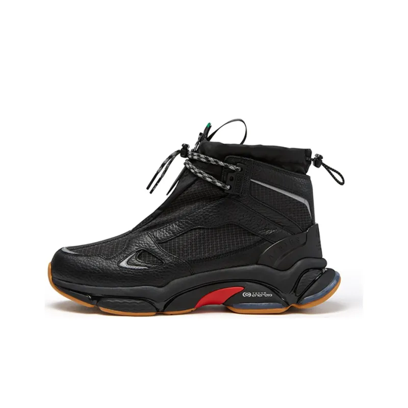 FILA FUSION X Aries High Top Sneakers 'Black Red'-0