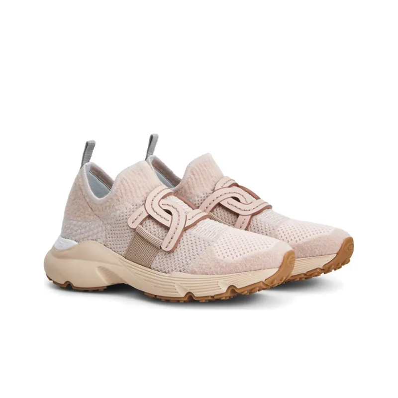 TOD'S Shock Absorbers With Slip Resistant And Abrasion Resistant Properties Low Top Running Shoes Women's Pink-2