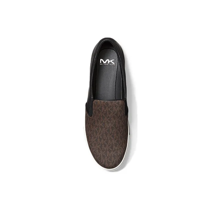 MICHAEL KORS Baxter Stylish Skateboarding Shoes Men's Brown Black-3