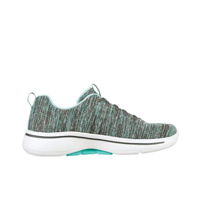 Skechers Go Walk Arch Fit Glee Cushioning Anti-Slip And Wear-Resistant Low-Top Casual Shoes Women's Green Gray-1