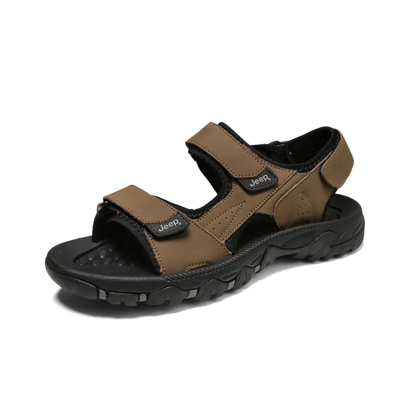 Jeep Beach Sandals Men's Light Brown-1