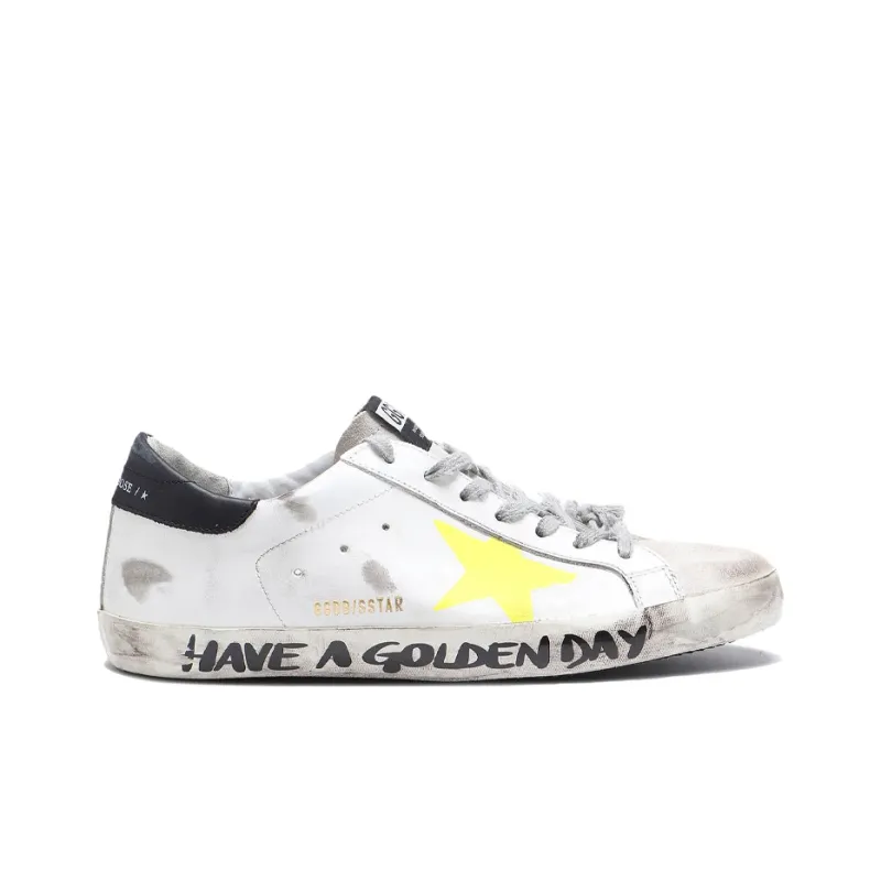 Golden Goose Super Star Low Top Skateboard Shoes Men's White-4