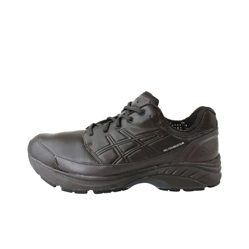 Asics Gel-Foundation Running Shoes Men Low-Top Black Coffee