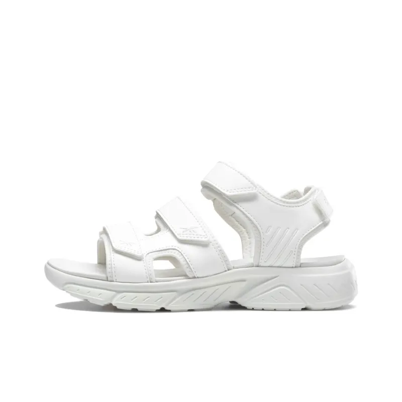 Reebok Hyperium Sandal Velcro Open Toe Flat Heel Sports White Sandals-0