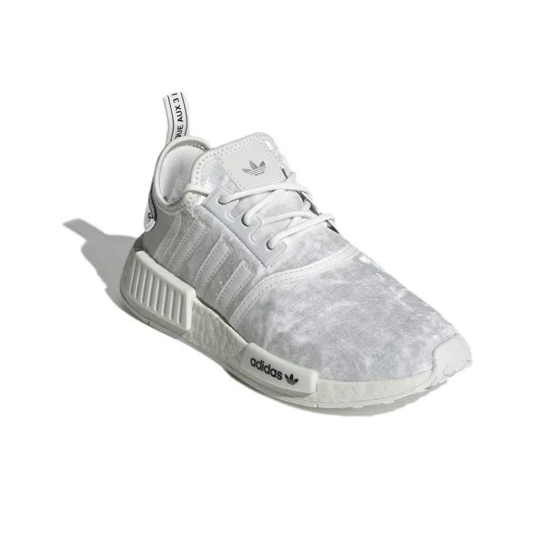 Adidas Nmd R1 Velour White Silver Women's-2
