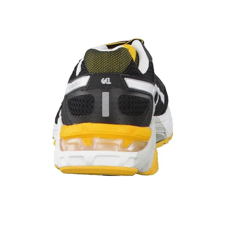 Asics Gel-Foundation 11 Cushioning Anti-Slip And Wear-Resistant Low-Top Running Shoes Men's Black White Yellow-4