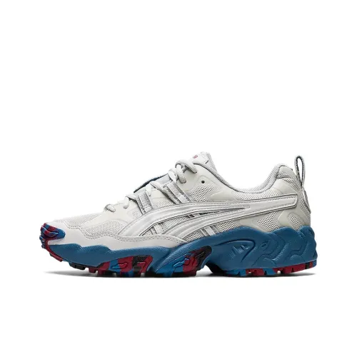 Asics Gel-Nandi Anti-Slip Wear-Resistant Low-Top Running Shoes Men's White Blue Comfortable