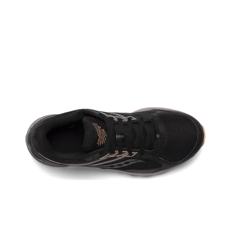 Saucony Cohesion 14 Low-Top Running Shoes Women's Black Orange-3
