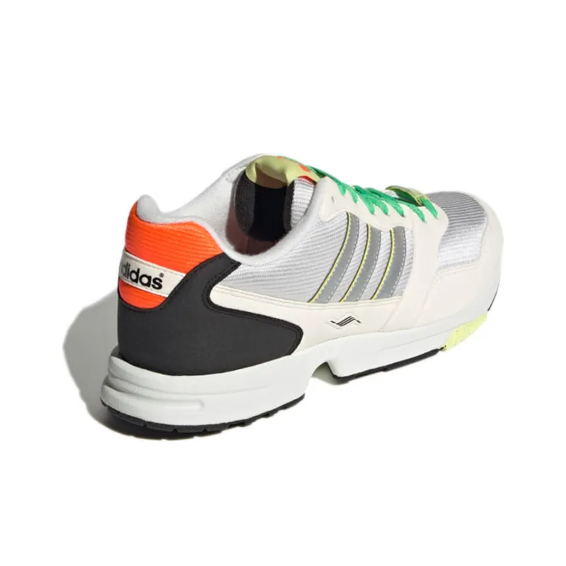 Adidas Originals ZX 10000 Anti-Slip Wear-Resistant Low-Top Casual Shoes Unisex Silver Gray-3