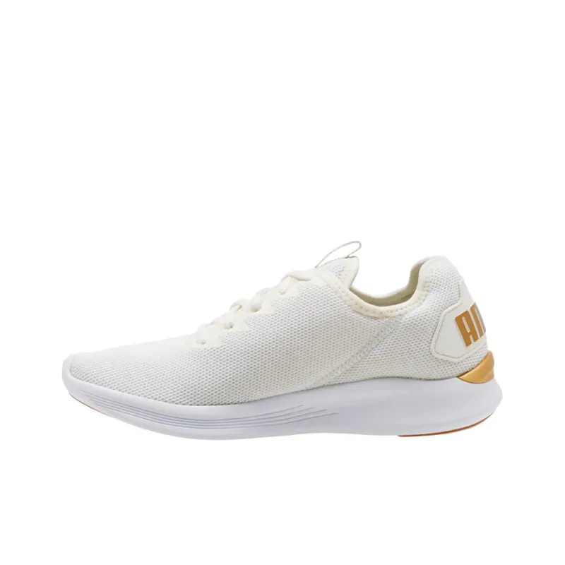PUMA Lqd Flash Breathable Lightweight Wear-Resistant Slip-Resistant Low-Top Running Shoes Women's White-0