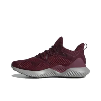 Adidas AlphaBounce Beyond Team Slip-Resistant Breathable Low-Top Running Shoes Unisex Dark Red