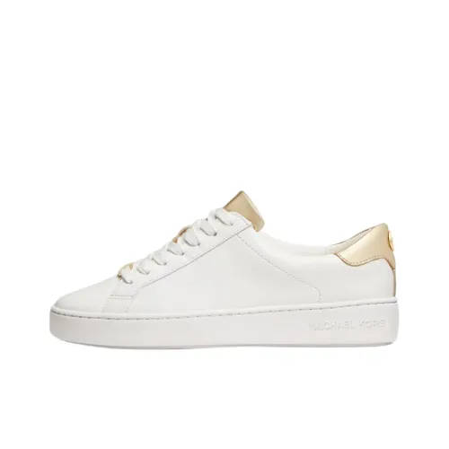 MICHAEL KORS Skateboard Shoes Women's Low-Top White/Golden