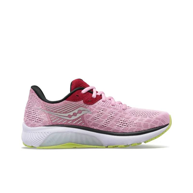 Saucony Guide 14 Cushioning Anti-Slip And Wear-Resistant Lightweight Support Low-Top Running Shoes Women's Pink-1