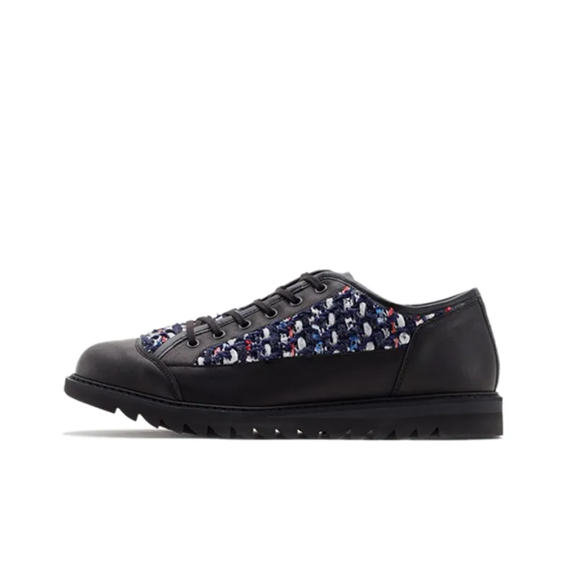 Onitsuka Tiger Blucher Lo Wear-Resistant Low-Top Casual Shoes Unisex Black Blue-0