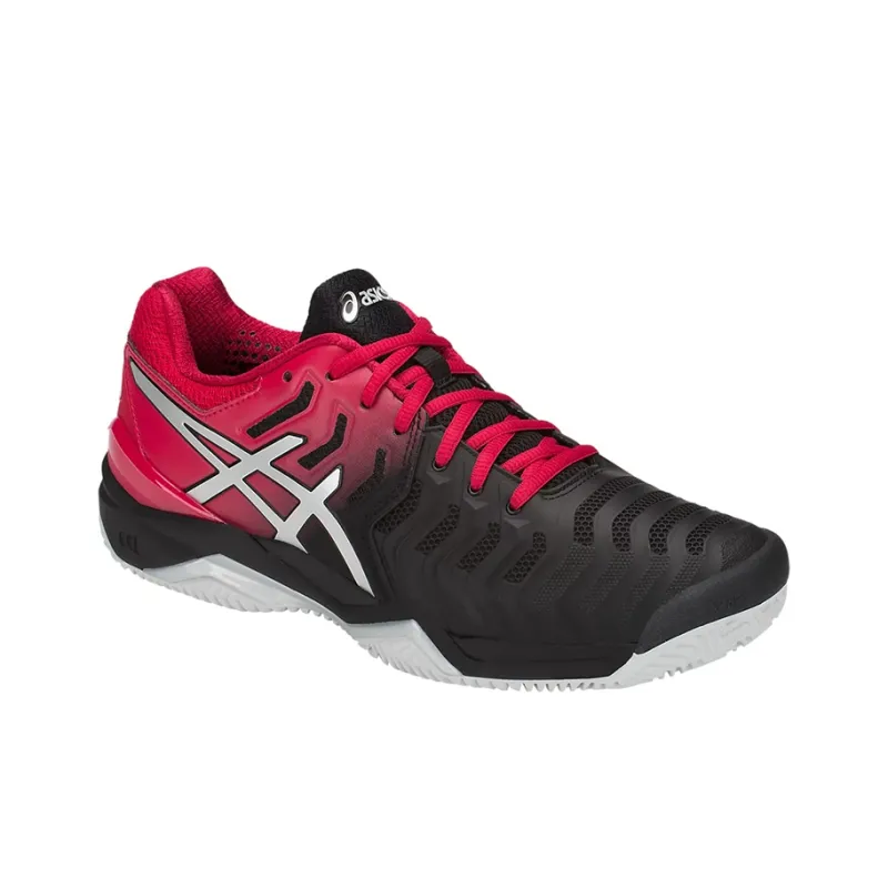 Asics Gel-Resolution 7 Running Shoes Men Low-Top Black/Red-3