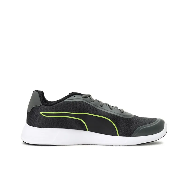 PUMA Runner V2 Cushioning Anti-Slip And Wear-Resistant Low-Top Running Shoes Men's Green Black White-1