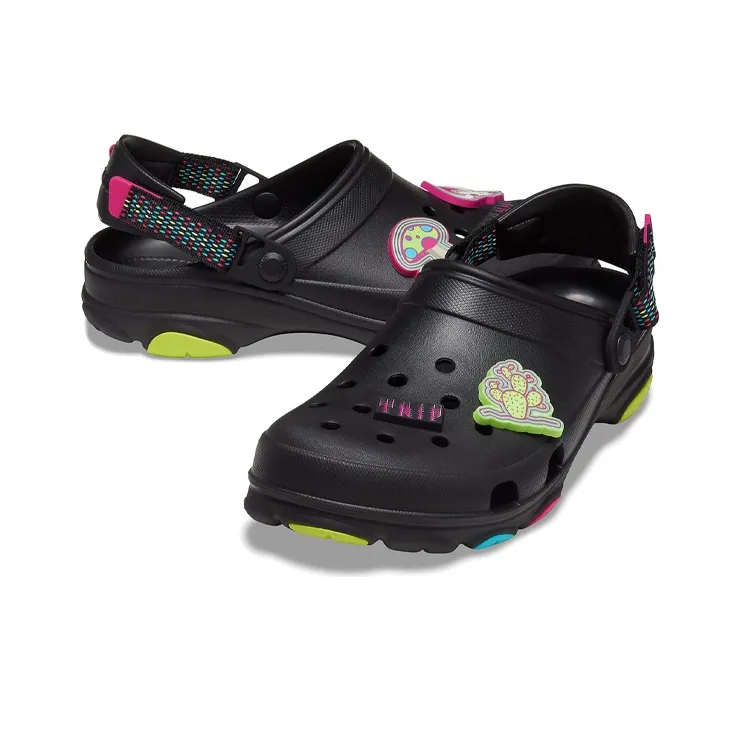 Crocs Classic All Terrain Clog Minimalistic Casual Unisex Black Sandals-3