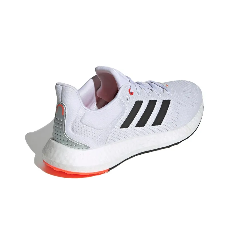 Adidas Pureboost 21 Cloud White Core Black Solar Red-3