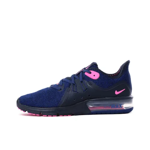 Nike Air Max Sequent Running Shoes Women's Low-Top Blue/Pink