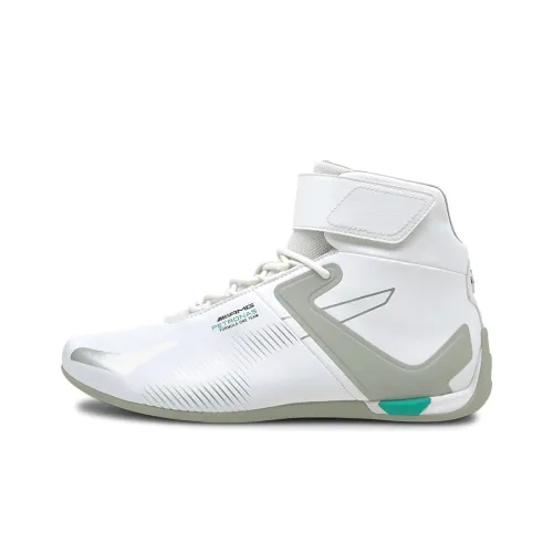 PUMA Mercedes F1 Running Shoes Men Mid-Top White