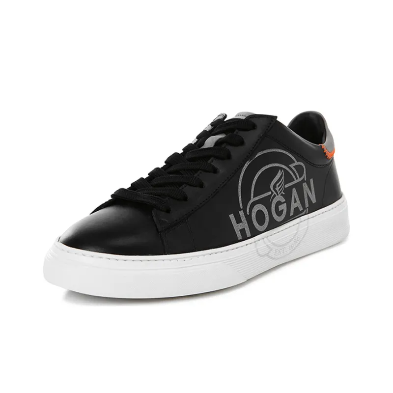 HOGAN CASSETTA 365 Stylish Skateboarding Shoes Men's Black-2